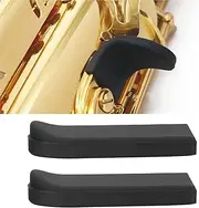 Haosie 2PCS Saxophone Thumb Rest, Comfortable Saxophone Thumb Finger Rest Pad, Rubber Sax Gel Cushion Pad, for Tenor Saxophone, Baritone Saxophone