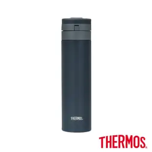 【THERMOS膳魔師】不鏽鋼超輕量自動上鎖真空保溫杯450ml(JNS-454)