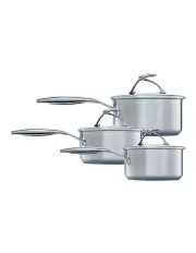 [Circulon] S-Series Nonstick Induction 3 Piece Saucepan Set in Stainless Steel
