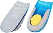 [Generic] Invisible Height Increase Insole for Men and Women, Metatarsal Pads,Heel Cups for Heel Pain,Shoe Lifts,Gel Heel Lift Inserts Insoles for All Shoe Types 1.0 in-(Pack of 2) (1 inch (1 pair))