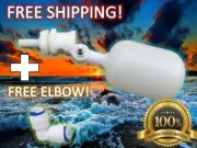 1/4" Mini Adjustable Float Valve Animal Auto-Fill Waterer Push-Fit FDA Approved