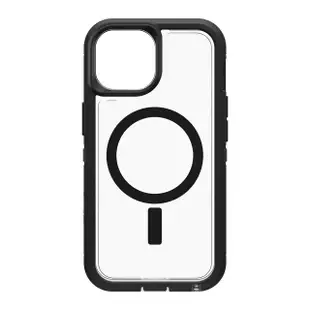 【OtterBox】iPhone 15 6.1吋 Defender XT 防禦者系列保護殼(黑透)