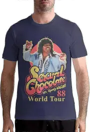 Chechendengh Exual Chocolate Randy Watson Mens Summer Short Sleeve T Shirts Top Tees Retro trendy material Medium