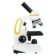 SM202 Monocular Microscope 40-2000X Magnification with Upgrade 25X Eyepiece Portable LED Light Design Include Mobile Pho