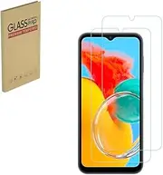 [ZYHKJYL] (2 Pack) Designed for Samsung Galaxy M14 Tempered Glass Screen Protector 9H Anti Scratch HD Clear Bubble Free