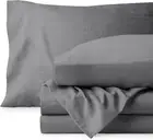 Queen Sheet Set - Luxury 1800 Ultra-Soft Stonewashed Microfiber - Double Brushed
