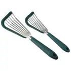 1/2pcs Green Fish Spatulas Nonstick Slotted Spade Turner Cooking