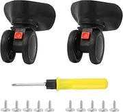 BQLZR Luggage Swivel Replacement Wheels Caster for Suitcase 4.17 Inch 603PT Pack of 2