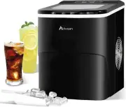 Devanti Portable Ice Maker Machine Ice Cube Tray 12kg - Black (IMZB12HBK)
