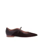 [Malone Souliers] Malone Souliers Cornina Suede Flat Pumps 36 IT BLACK