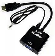 Watio Wave HDMI to VGA Adapter Converts Digital to Analog Signals Supports Resolutions up to 1080P 0.5m Cable Lightweight and Portable