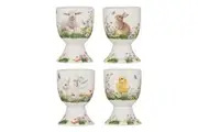 4PK Ashdene New Bone China 6.5cm Sweet Meadows Boiled Egg Cup Stand Tableware
