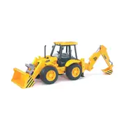 Bruder Licensed 1:16 Scale JCB 4CX Backhoe Loader Construction Model Toy Yellow