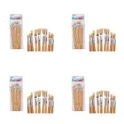 4x 12pc Studio Works Artist Brushes Large Assorted Sizes Creative Craft Toolkit