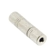 3.5mm Stereo Female to Female Socket Connector Adaptor Cable Joiner