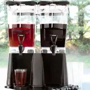 Black Carlisle 1085103 3 Gallon Double Premium Beverage Juice Dispenser +Rebate