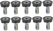 BESPORTBLE 10pcs Bicycle Screw Bicycle Trailer Rain Cover Bicycle Kickstand Bike Pedal Wheel Brake Levers Air Pump Bike Bottle Crank Remover Bicycle Kit Stem Screw Padded Quad Steel Black