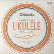 Daddario EJ87B Titanium Baritone Ukulele Strings, New!