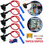 AU 5-30 x Car Add-a-circuit Fuse Tap Adapter Set 5A Mini Micro Blade Fuse Holder
