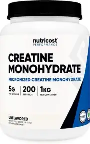 New Creatine Monohydrate Micronized Powder 1 KG Bottle