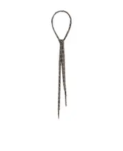 thin scarf in silk charmeuse One size Gray