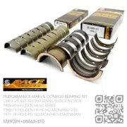 MAIN & CONROD BEARINGS STD SIZE SBC V8 307-327-350 [HOLDEN HK-HT-HG MONARO/GTS]
