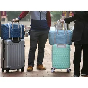 【現貨】防潑水拉桿手提袋 旅行收纳袋 收納大容量行李桿旅行袋 行李箱旅行袋 收納包