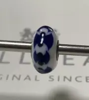 Trollbeads Blue And White Porcelain Bead