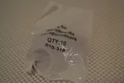 ONE NEW LOT OF 5 PACKAGES (50 TOTAL QTY) MSC SILICONE O-RINGS S70-318.