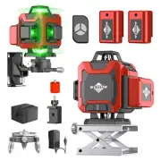 Laser Level,WEIDDW 4D 16 Lines Laser Level 4x360 Self Leveling Tool for Const