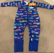 Bonds BNWT Purple Hot wheels Zippy Size 00 (3-6 Months)