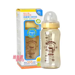 Piyo Piyo 黃色小鴨媽咪乳感PPSU防脹氣奶瓶 寬口徑奶瓶360ML GT-83506 娃娃購 婦嬰用品專賣店