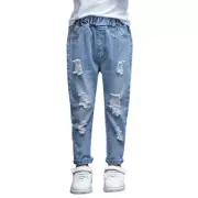 Toddler Kids Baby Girls Patch Long Jeans Pants Child Denim Trousers Bottoms New