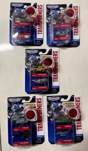 Micro Machines Transformers Series 1, Optimus Prime Sideswipe Elita New Lot Of 5