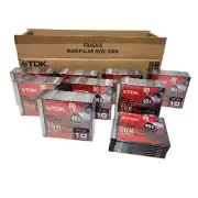 Lot of 84 TDK CD-R 48x Recordable, 80 Min, 700 MB, w/Case