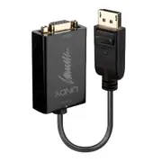 Lindy video cable adapter 0,15m VGA (D-Sub) DisplayPort Black