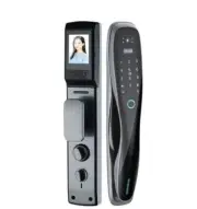 Smart 3D Face Id Door Lock Security Monitor Camera Intelligent Fingerprint
