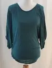 a.n.a., Small, Mallard Teal Lightweight, 100% Rayon Top, New with Tags