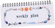 LAPYAPPE Student Planner Organizer Notebook Portable Weekly Schedule Memo Pad for Teens Classic Minimalist Design for Writing Note Taking and Planning for Students and Teachers