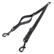 EzyDog Soft Touch Coupler Adjustable Nylon Dual Dog Lead Extension N/A