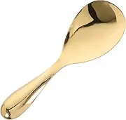 Cabilock Thickened Stainless Steel Rice Spoon Non Stick Cooking Utensil for Home Kitchen Smooth Surface Elegant Finish for Serving Rice and More