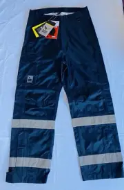 RAINBIRD WORKWEAR High Vis Waterproof Pants Size M Safety Construction Worksite