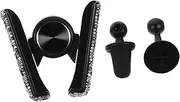 BIUDECO Car Vent Phone Mount Air Vent Car Phone Mount Rhinestone Phone Holder Small Compact Design for Safe Navigation
