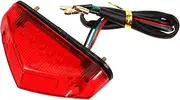 Motorcycle Tail Light Motorbike Red Brake Light Motorbike Motorcycle Brake Light Rear Motorcycle LED Lights Motorcycle Accessories Lights for Motorbikes Motorcycle Tail Bag Plastic