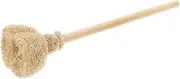 JECOMPRIS Wooden Handle Loofah Brush for Kitchen Cleaning Lightweight Mug Scrubber for Pots Pans Teapots Safe Cup Brush for Outdoor Travel