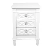 Plantation Bedside Table - Small White