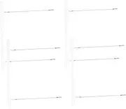 Milisten Stylish Flagpole Poster Mounts 4 Pack Frame for Art Display in Schools Homes
