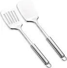 Spatula Set Stainless Steel Thin Metal Egg Spatula Flipper Slotted Frying Turner