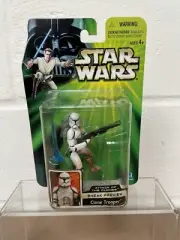 HASBRO STAR WARS ATTACK OF THE CLONES SNEAK PREVIEW CLONE TROOPER ACTION FIGURE