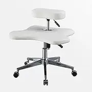 Adjustable Kneeling Chair, Ergonomic Cross Legged Chair with Brake Wheels, Posture Chair for Desk with Cushion, Versatile Kneeling Chair, for Computer Workers, Yoga Lovers